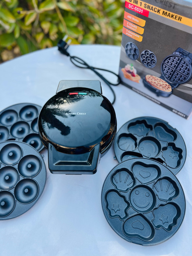 با این دستگاه به درامد خونگی برس🤌دستگاه وافل ساز سه کاره(وافل ساز،دونات ساز،وپنکیک شکل دار😍)برند معتبر سیلور کرست وارداتی صفحه ها به راحتی جدا میشن و قابل شستشو هستن
